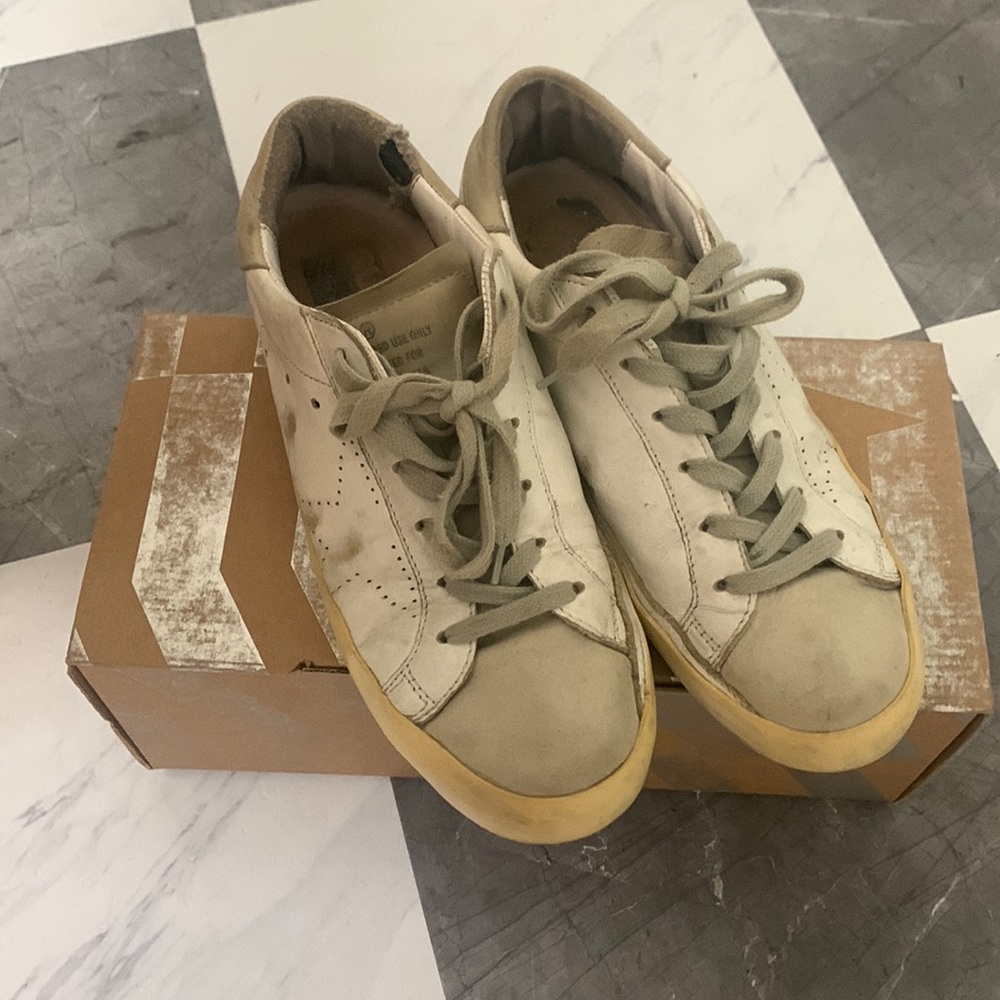 Golden goose white skate